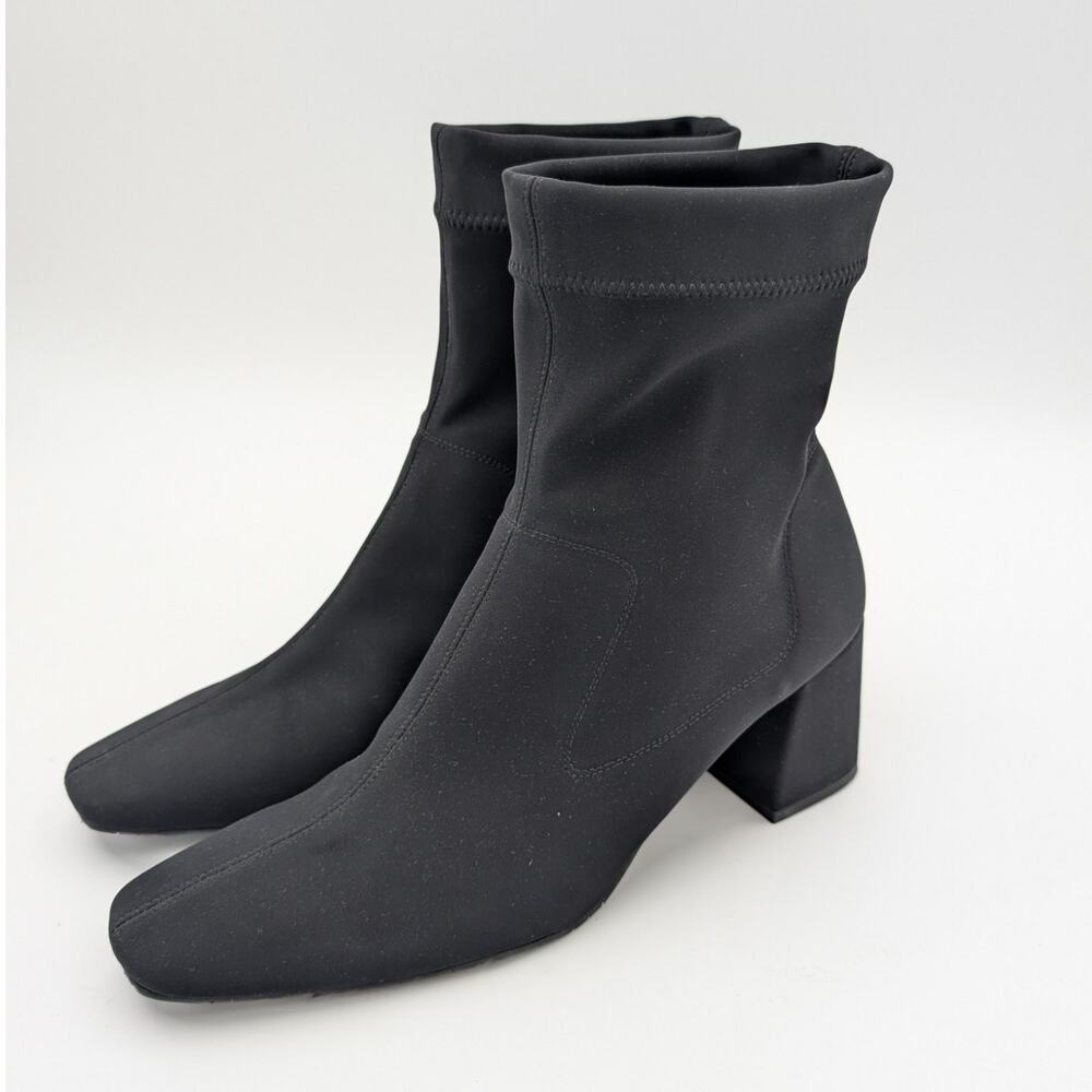 Pedro Garcia Idoia Sock Bootie Women's Round Toe Black Size US9.5 EU39.5